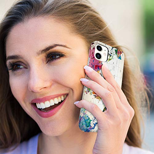 Compatible With Iphone 11 Case 2019, Raised Edges Scratch Resistant Lightweight Flexible Soft Tpu Floral Pattern Protective Phone Cover For Iphone 11 - World Map #TOP6