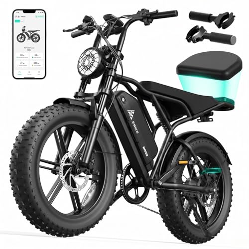TST Electric Bike for Adults 1500W Peak 20' Fat Tire All- Terrain E-Bike 60 Miles 28 MPH Electric...