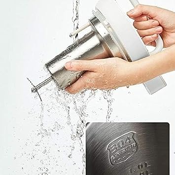 Mini Soymilk Maker Household Fully Automatic Multi-function 1L Small Home Soy Milk Machine White
