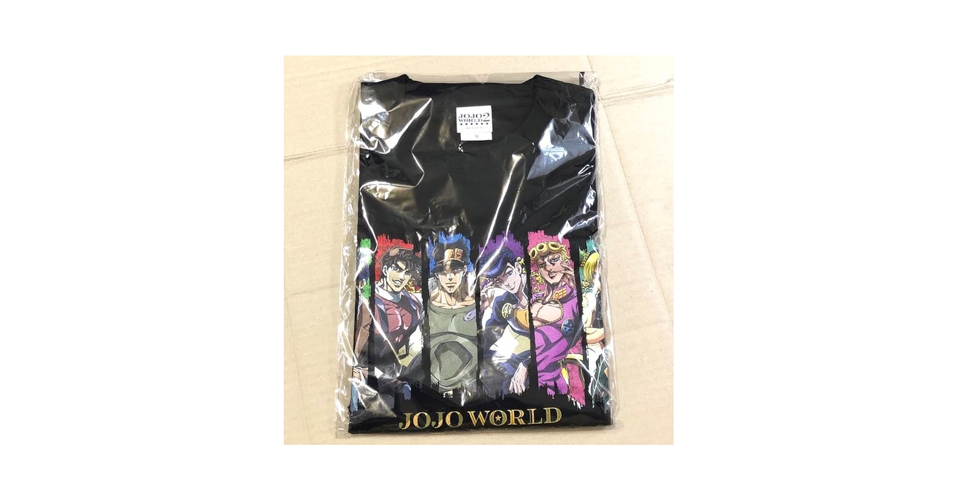 超レア新品　MURUA ジョジョ　Tシャツ おまけ付き　男女兼用　黒　ステッカー 超レア新品 MURUA ジョジョ Tシャツ おまけ付き 男女兼用 黒