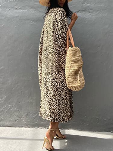 Image of Kaftan Dresses for Women Plus Size Summer Beach Dress with Print and Swim Cover Ups