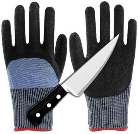 guanti a prova di taglio per il vetro
