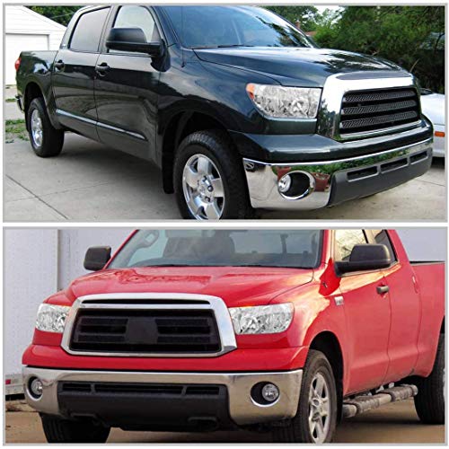 Topautogear Headlights Assembly Compatible With 2007-2013 Toyota Tundra,Headlights Pair Of 2, Driver And Passenger Side Headlamps For Toyota Tundra, Headlamp Replacements With Chrome Housing #TOP6