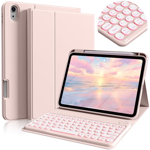BQDIYOO �L�[�{�[�h iPad ��11����p 11/10.9�C���` iPad�P�[�X �y���V���z���_�[�t�� 11�C���` A16/10.9�C���` �X���� �y�ʃP�[�X ���C�����X�o�b�N���C�g�t�� �L�[�{�[�h�t�H���I�J�o�[ �����E�F�C�N/�X���[�v�A�s���N