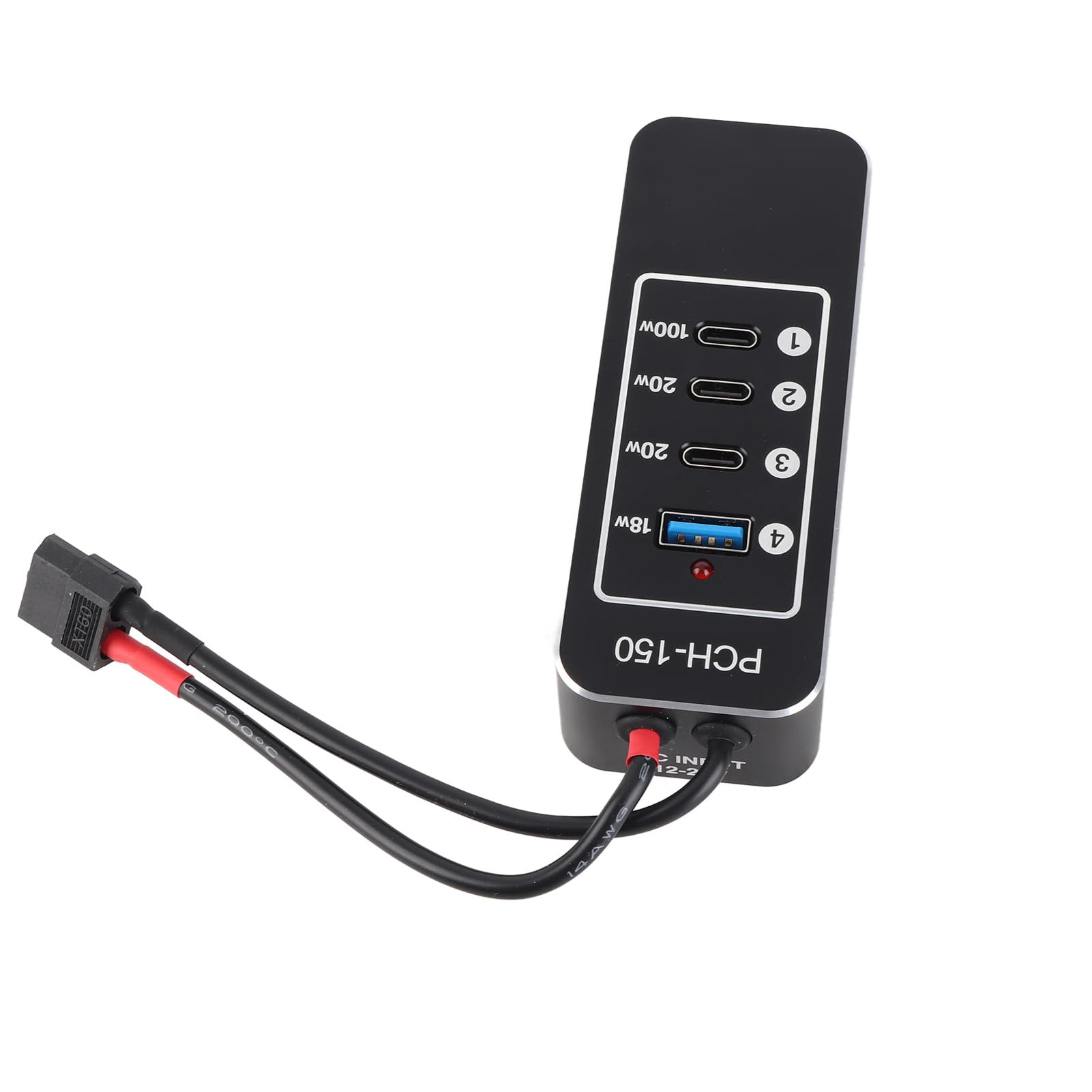 Eacam Listwa Zasilająca USB, 4-portowy Koncentrator ładujący o Mocy 158 W z 3 Portami USB C 1 Port A do Laptopa, Tabletu, Smartfona, wydajność Szybkiego ładowania, Wiele