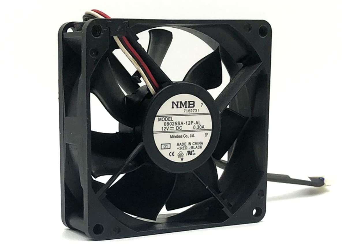 08025SA-12P-AL NMB 8025 12V 0.30A 8CM 3-Wire Cooling Fan