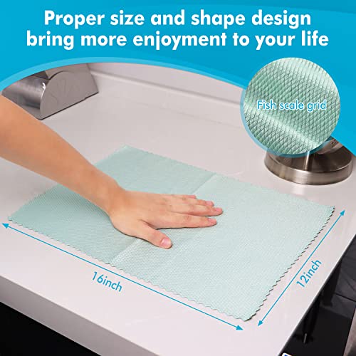 Image of Easy Clean Streak Free Glass Cleaning Miracle Microfiber Cleaning Cloth for Kitchen,Counter,Window,Mirror Lint Free Dish Drying Cloths Glass Polishing Rag,All-Purpose,Reusable,Nanoscale Pack of 6