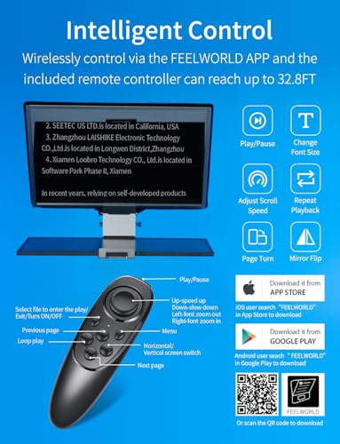 Image of FEELWORLD TP21 21 inch Professional Teleprompter for Up to 21 inch Tablet ipad
