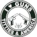 I Love Guns, Titties, & America Decal - MADE IN USA - THE ORIGINAL!