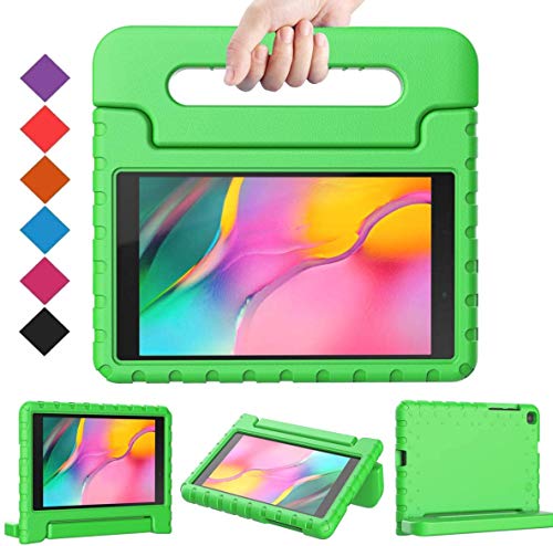 Golden Sheeps Kid Friendly Case Compatible for LG G Pad 5 10.1 inch 2019 T600 T605 Shockproof Ultra Light Weight Convertible Handle Stand Cover (Green)