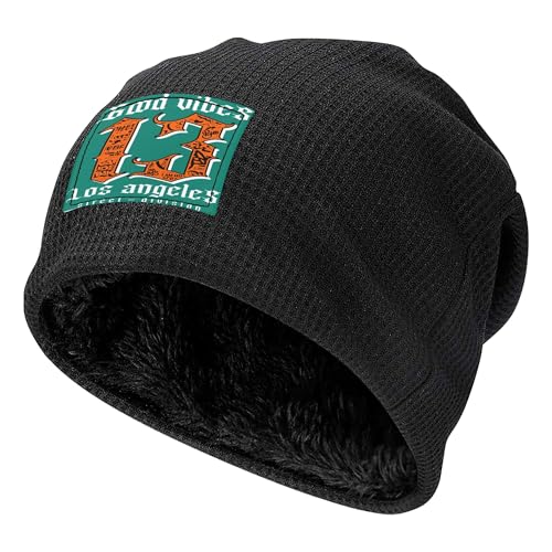 Bonnet en maille homme contre le froid hivernal style basique minimaliste Black 13