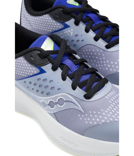 Saucony Ride Kdz Grey/Black/Blue 060 Width-M - image 6