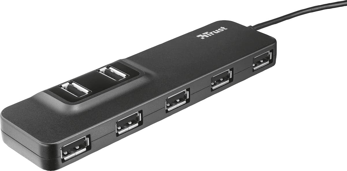 Trust 20576 Oila USB-2.0-Hub mit 7 Anschlüssen