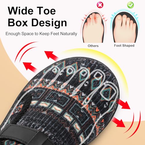 Spesoul Mens Wide Slippers Rubber Sole House Slippers Adjustable Diabetic Shoes Swollen Edema House Shoes for Indoor Outdoor Walking2