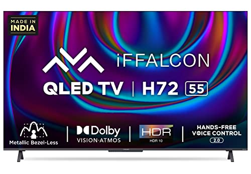 Image of iFFALCON (55 inches) 4K Ultra HD Certified Android Smart QLED TV 55H72 (Black)