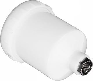 Spray Gun Cup 300 Ml Spray Gun Cup Plastic Stainless Steel 125Ml Plastic Cup Replacement for Spray Guns with 15Mm Femal Thread Painting Parts
