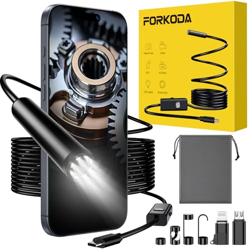 FORKODA Endoscope Camera 1920 HD IP67 Waterproof