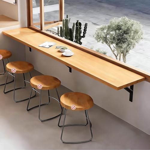 Table rabattable murale bois massif de qualité supérieure 100 * 35cm - 2