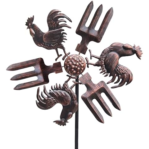 COOZZYHOUR 39" Rooster Wind Spinner Cover