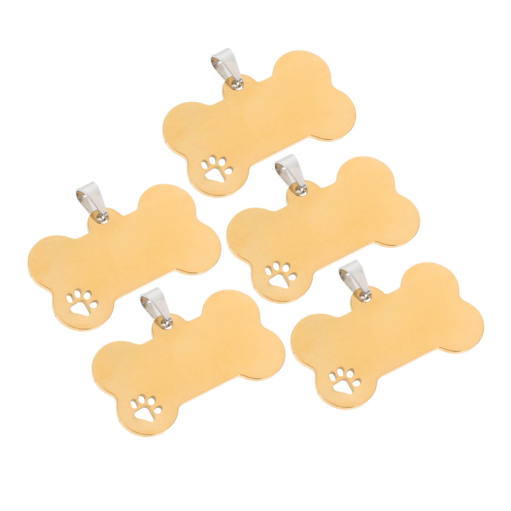 Mipcase 15pezzi Medagliette Inossidabile Per Targhette Per Domestici Incisione Personalizzata Accessori Per Pet