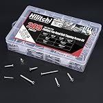 Hilitchi 285-Piece Stainless Steel Phillips Flat Head Self Tapping Screw Assortment Kit (Flat Head)