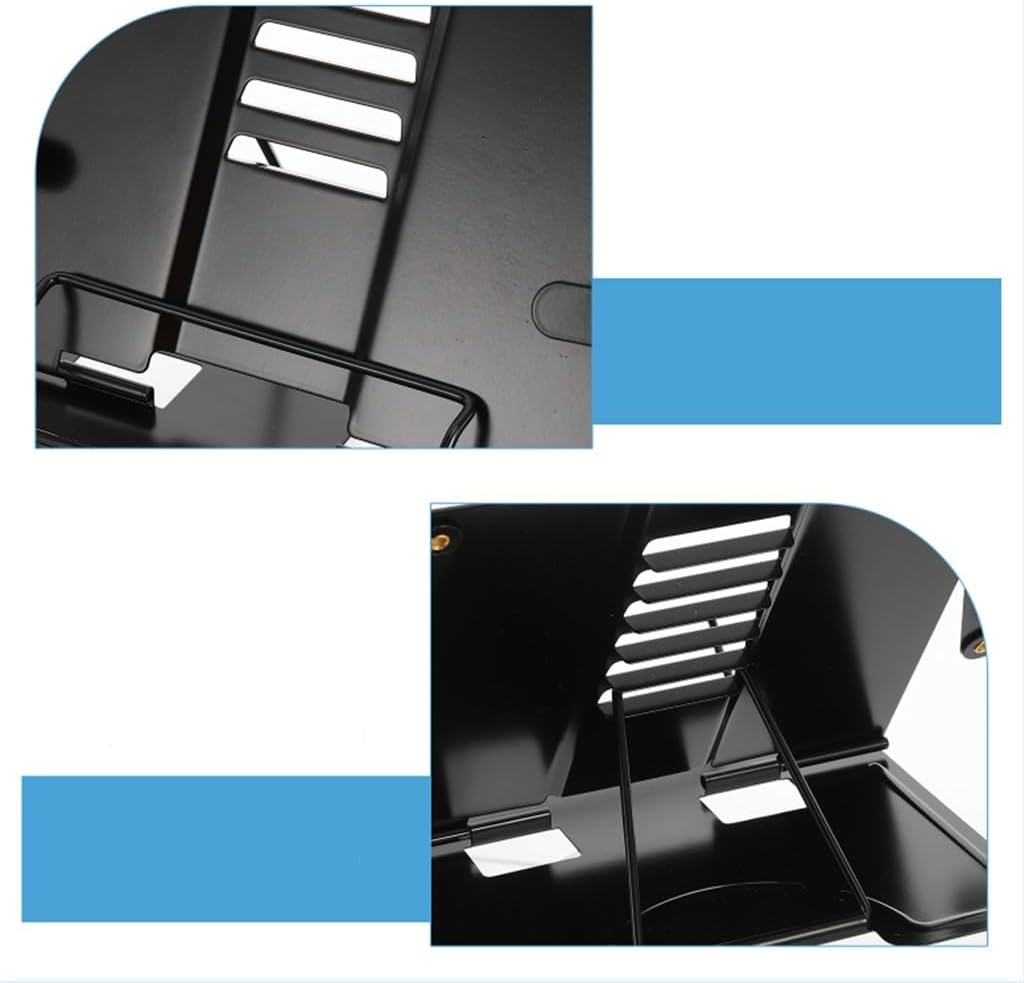 Reading Bookshelf Document Holder Typing Desk Stand Iron Adjustable Decorative Textbook