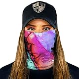 SA - 1 UV Face Shield - Watercolor - Multipurpose Neck Gaiter, Balaclava, Elastic Face Mask for Men...