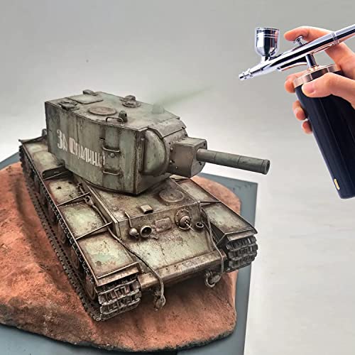 I-Anzy Mini Airbrush Kit With Air Pressor, Spray Gun Kit, 3 Ages, Rdless Portable Handheld, Rechargeable, For Make Up, Cake Der, Model Spraying, Loring, Nail Art, Manicure, Tattoo, Black #TOP5