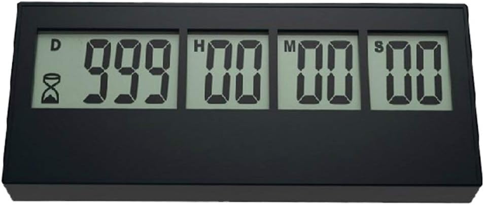 College Exam Countdown Timer, Reminder, High School Exam Timer, Anniversary Birthday Timer Alarm Clock, Self-Electromagnetic,Black