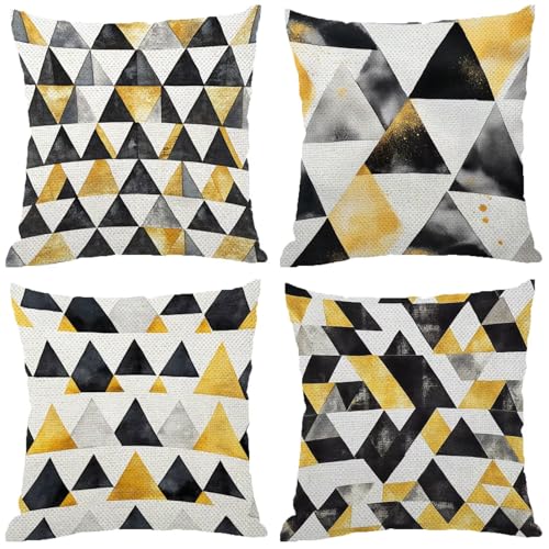 Housses de coussin 45x45 bohème lin imperméable : protégez vos canapés extérieurs - 2