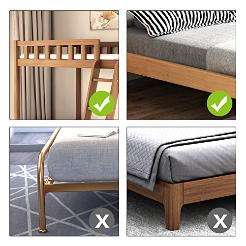 Bedside Table Caddy, Bamboo Nightstand Bed Shelf, Bedside Organizer Tray for Bunkbed with Cup Holder & Cable Slots (Include Watch Headset Stand)-Beebo Beabo - Thumbnail 3