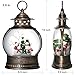 Gorrzai Snowman Snow Globe 12 Inch Christmas Snow Globe Lantern, Lighted Christmas Decorations Indoor for Home Light Up Musical Snowman Decor with Music Timer Swirling Glitter, USB or Battery Operated
