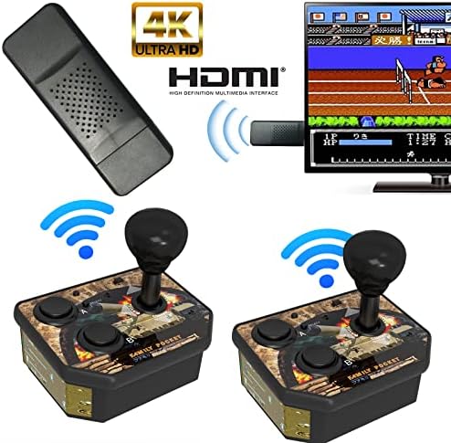 Handheld Game Console, Plug and Play Wireless Video Retro Game Console HDMI Output TV Stick,2 Wireless Joysticks Controllers, Best Gifts Choice for Kids, Children,Adults