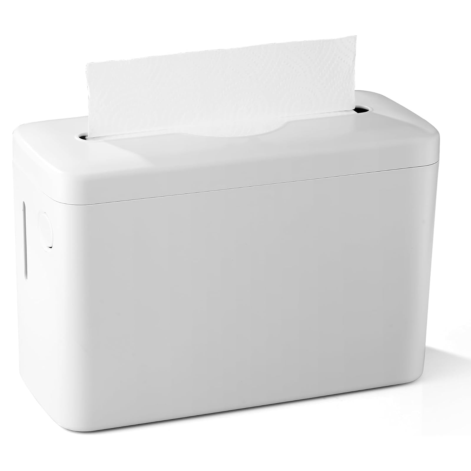 Dispensador de Toallas de Mano Entreplegadas para Mostrador, Dispensador de Toalla de Papel de Encimera Dispensador de Papel Secamanos para Cocina, Baño, Oficina (Blanco)
