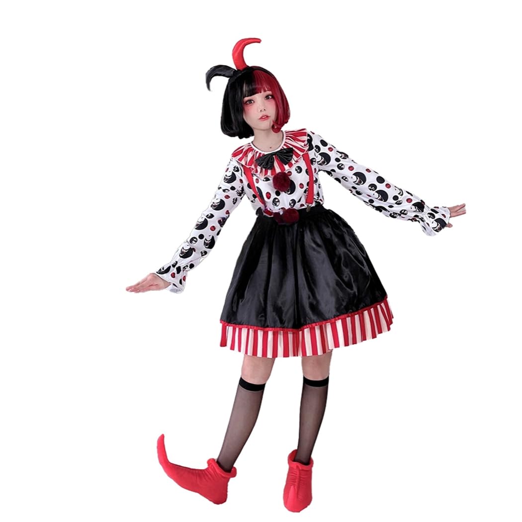 Amazon.co.jp: ハロウィン コスチューム 道化師 仮装服 ピエロ 悪魔