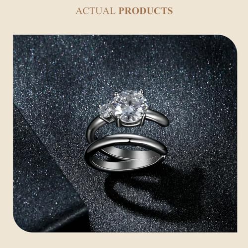 Moissanite boucle mono résolvant le manque de piercing avec clip double couche argent 925 - 4