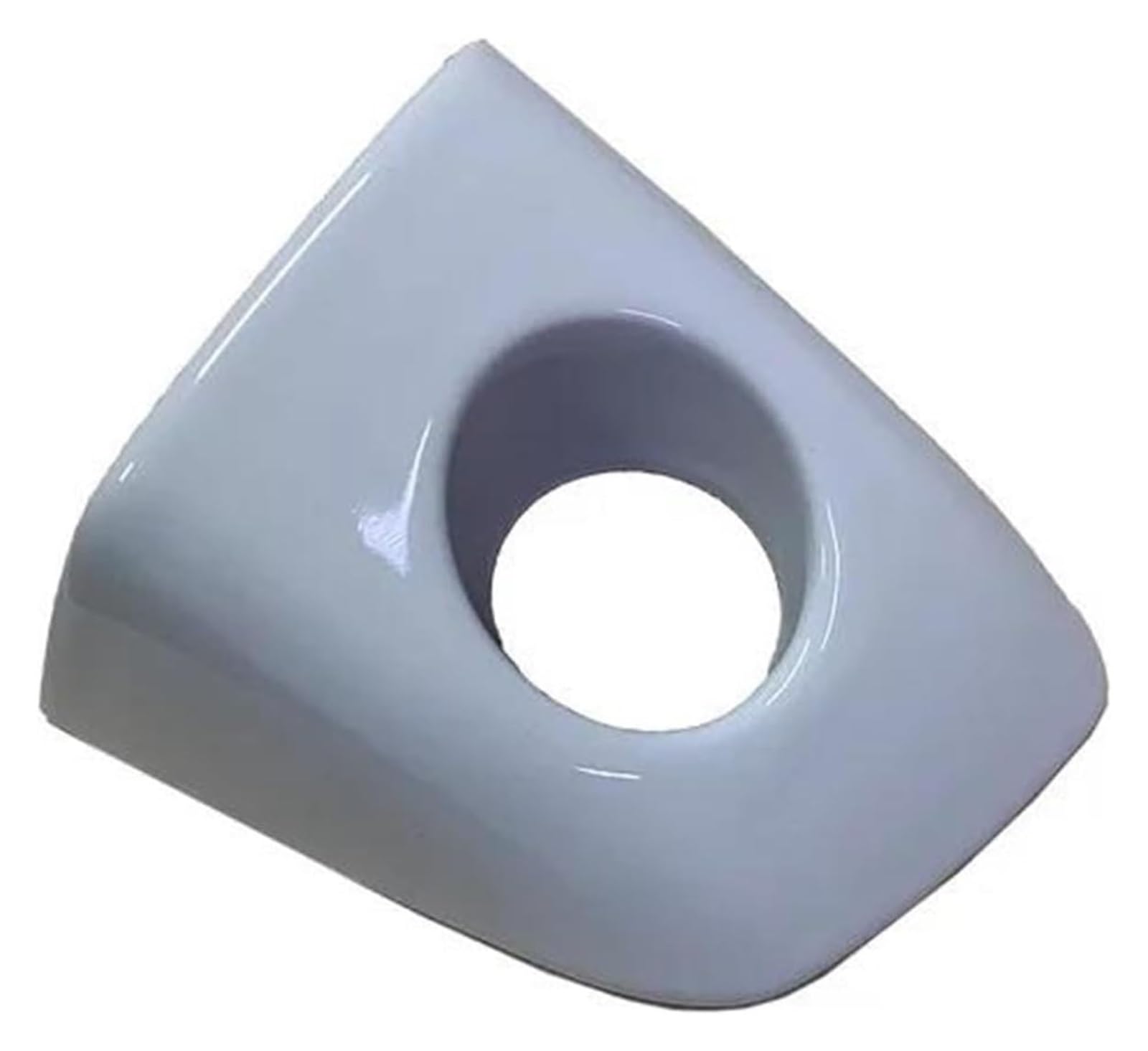 QWQTHGS Car Exterior Door Handle Cap for A6 S6 for Quattro for Allroad for Sportback A7 A8 S8 RS6 RS7 2010-2016 Front Left Driver Door Handle Lock Key Hole Cap 4H1837879(Ibis White)