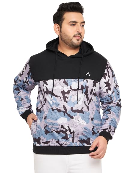 austivo Men's Full Sleeve Printed Hooded Plus Size Sweatshirt-picture-53