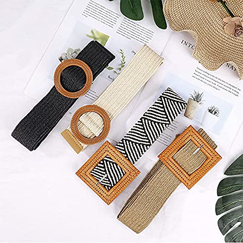 Cintura Elastica Intrecciata, 4 Pezzi Cintura