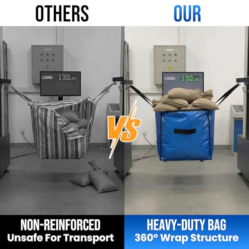 Image of TAILI Extra Large Moving Bags, 2 Pack Blue Heavy Duty Totes For Storage with Visible Window, Wrap Around Handles, Storage Bags for Space Saving, Alternative to Moving Boxes