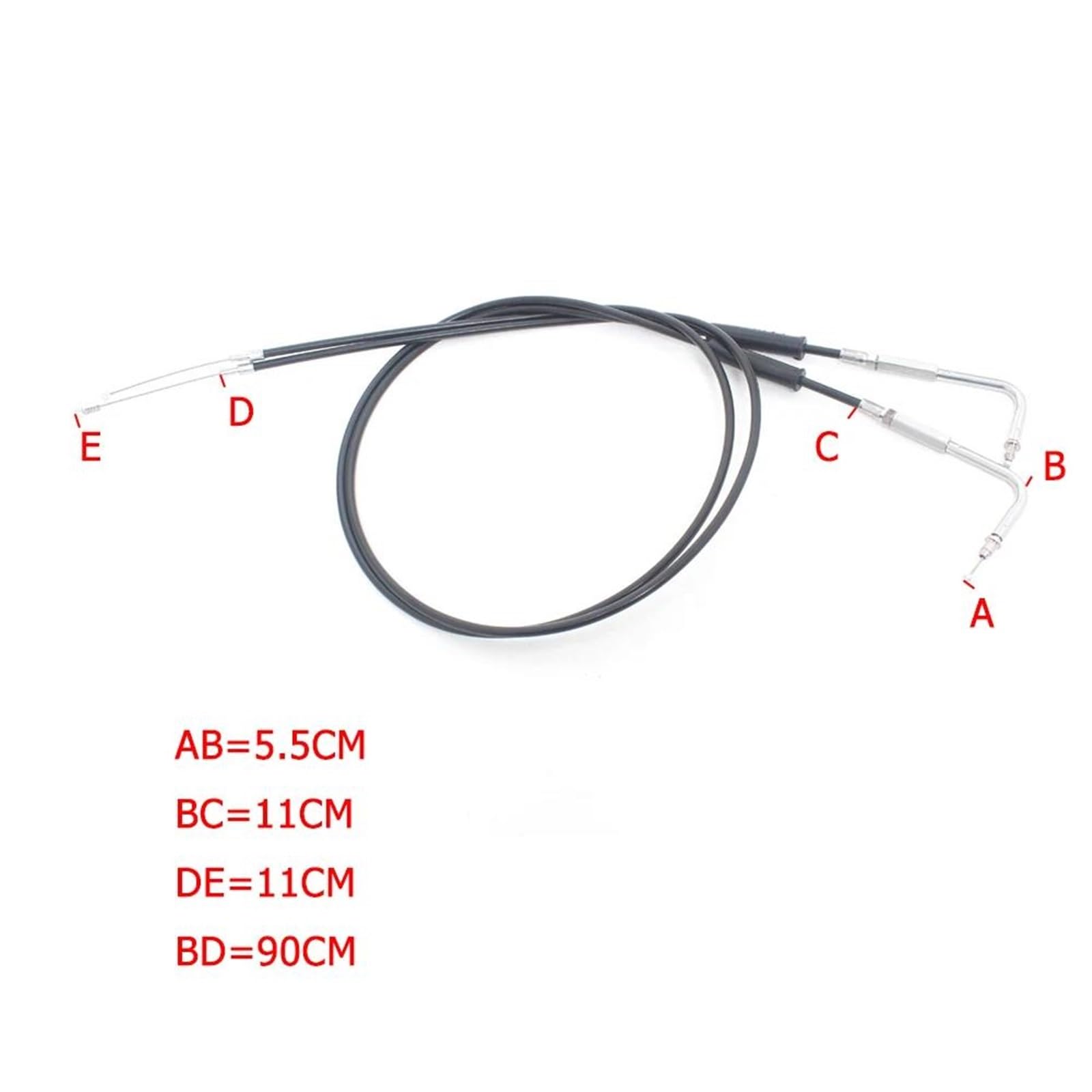 Cables De Acelerador 90-130 Cm para Motocicletas, Piezas Control Manual Acero Wolfram para Harley Sportster XL883 XL1200 2002 2003-2014