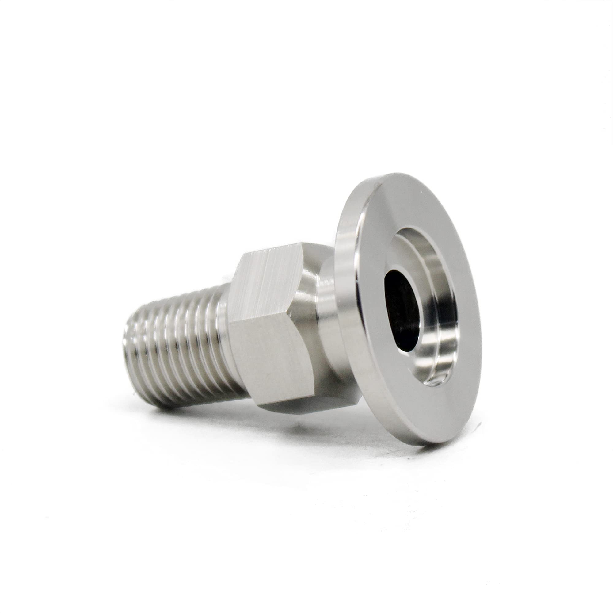 Qminox Men's Silver 1/4"×Kf16 Flange Fitting Npt/Mnpt Standard (Iso-Kf Kf16 Qf16 Nw16)