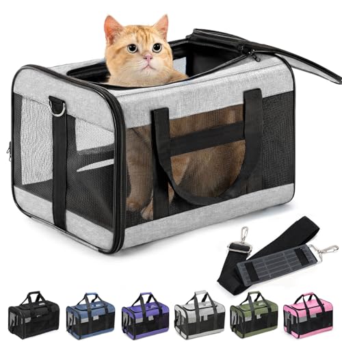 Conlun Cat Carrier Airline Approved, Soft-Sided Dog Carrier with Inner