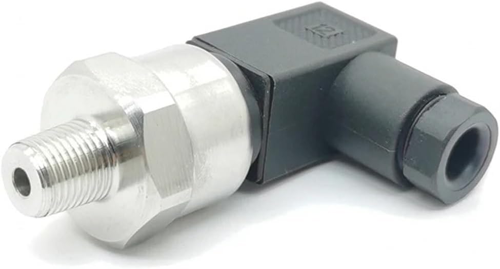 Pressure Sensor transducer 1/8NPT 5V 12VDC 0.5-4.5V Ceramic Sensor Stainless Steel DIN43650C(60psi-12VDC-0.5-4.5V)