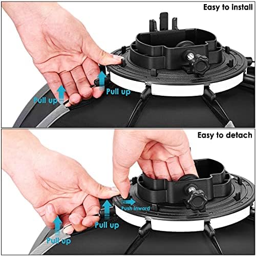 NEEWER 35.4"/90cm Octagonal Softbox Quick Release, with S-Type Bracket Mount, Carrying Bag Compatible with NEEWER TT560 NW561 NW600 NW620 NW700 NW-670 750II and Q3 AD200Pro Flash Strobes, SF-RP36