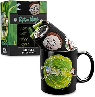 Rick and Morty Mug and Socks Set Pickle Rick Portal Mug Gift Set