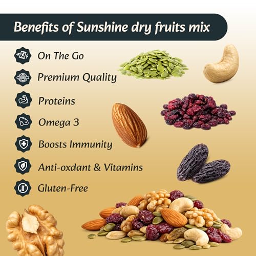 Image of Mummy Ji - Dry Fruit Mix for Adults (30g x 7 Pouches) | Portion Controlled Trail Mix with Almonds, Cashews, Walnuts, Seeds & Cranberries | Omega 3 & Protein Rich Healthy Snack Box