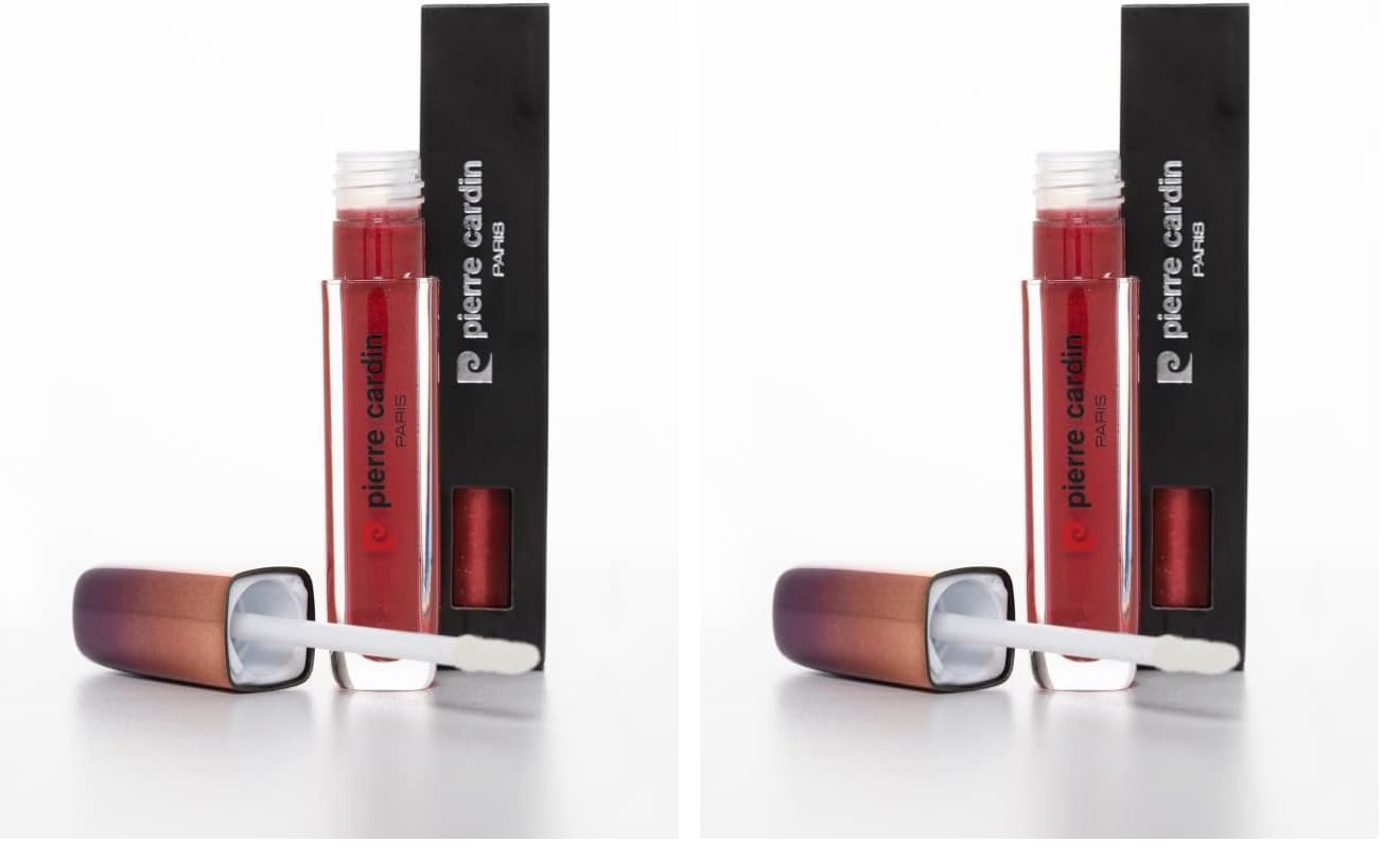 Pierre Cardin Shimmering Lipgloss Sedefli Parlak Likit Ruj Pembe Kırmızı 5ml 2li paket
