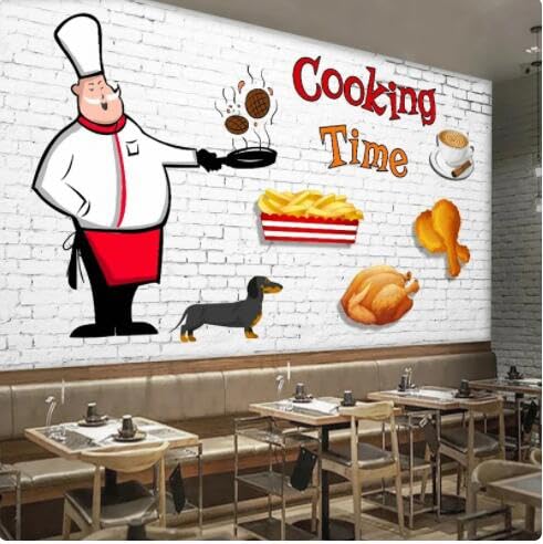 Photo Murale 3D Cuisine Solution Déco Murale Café pour Rénover un Resto - 2