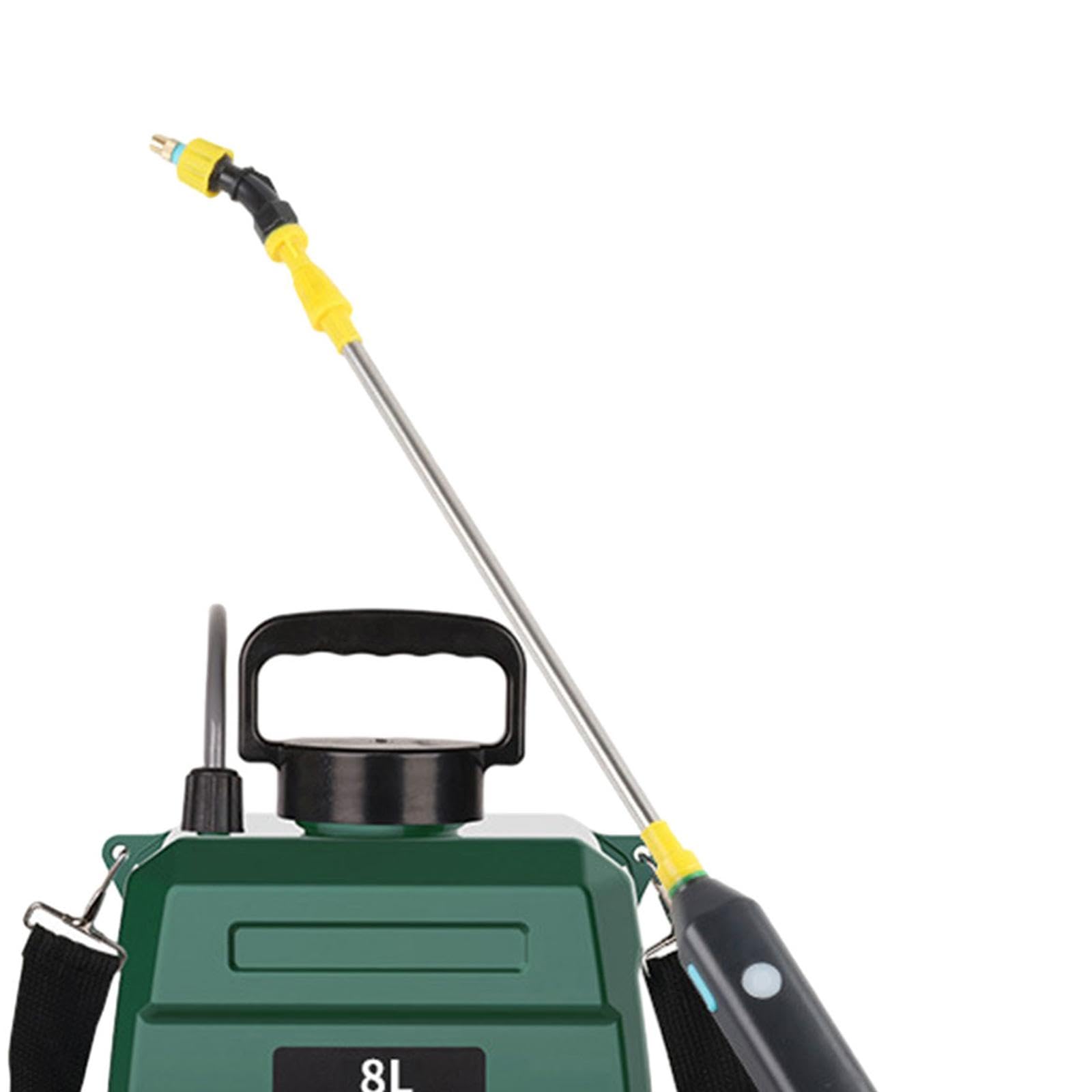 rockible Pulvérisateur électrique de Jardin avec 3 Buses de Brouillard, Poteau Télescopique, Multifonctionnel, Portable pour L'arrosage du Jardin et Le Nettoya, 8 litres Vert